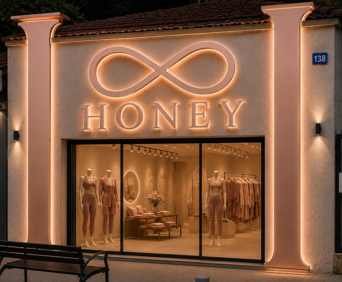 חזית חנות HONEY · יגאל אלון 138, תל אביב